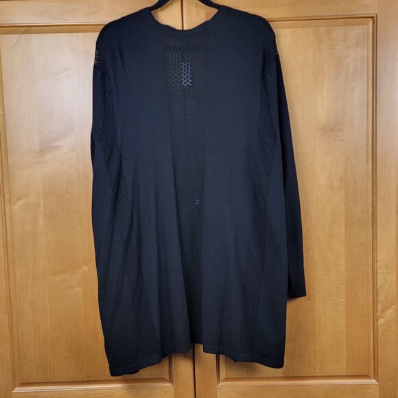 NWT Talbots Textured Black Open Front Cardigan - 3X - Picture 2 of 7